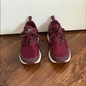 Puma Dark Red Sneakers, comfortable never worn by me